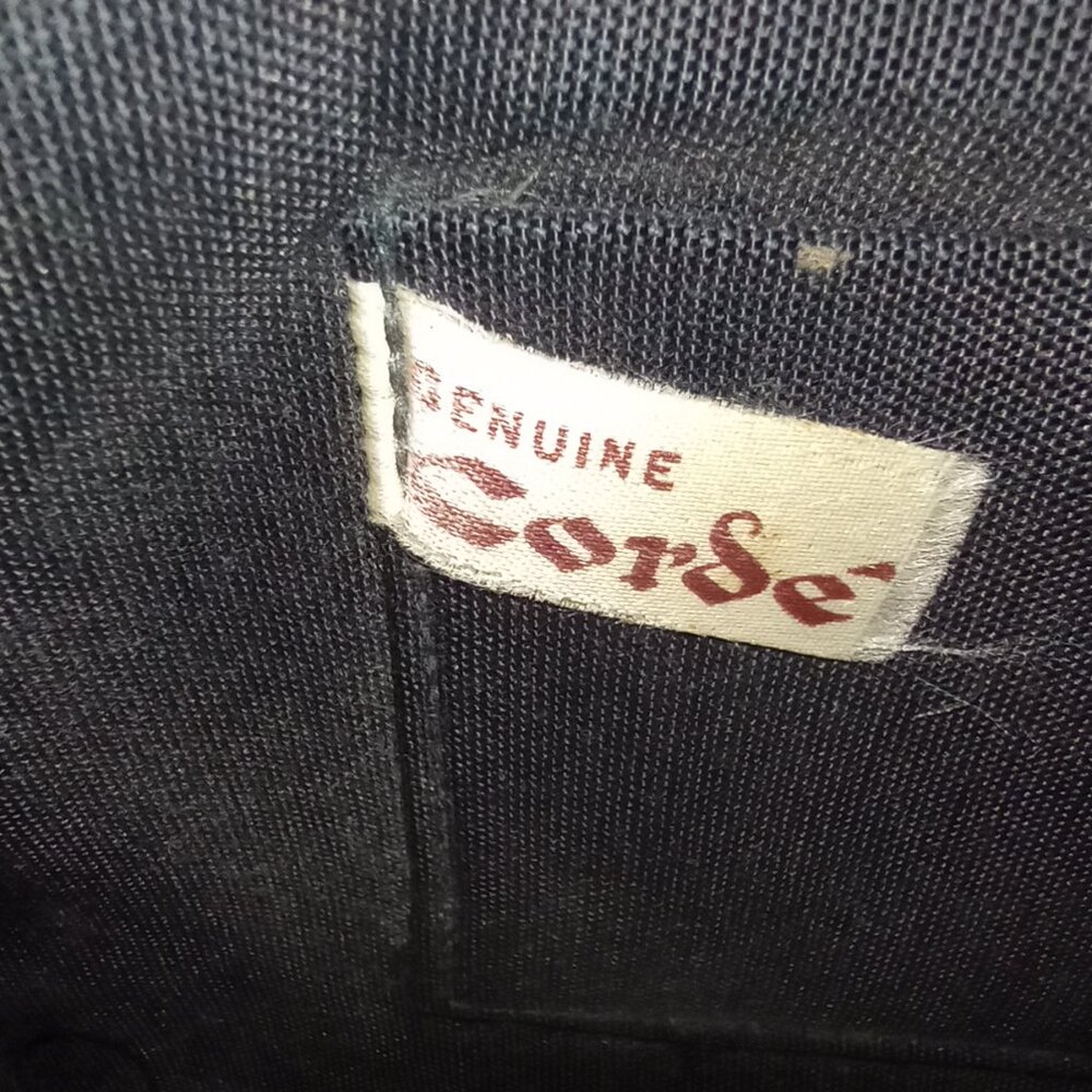 Genuine Corde Black Corded Purse Vintage 30s 40s - Picture 11 of 15
